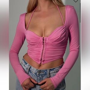 Princess Polly Galyn Long Sleeve Top Pink